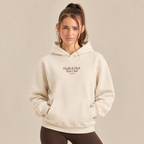 Cream Hustle & Heal Run Club Hoodie