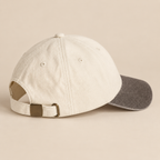 Brown & Cream Contrast Peak Vintage Cap
