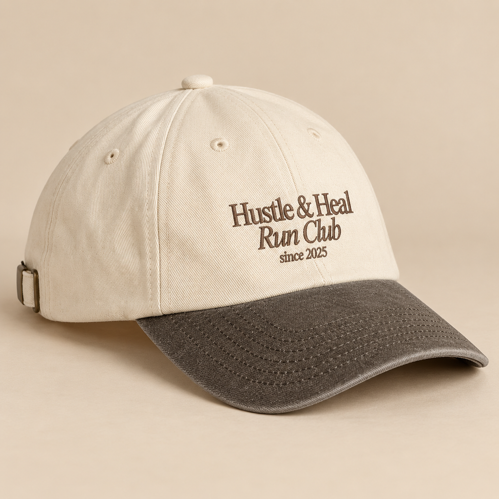 Brown & Cream Contrast Peak Vintage Cap