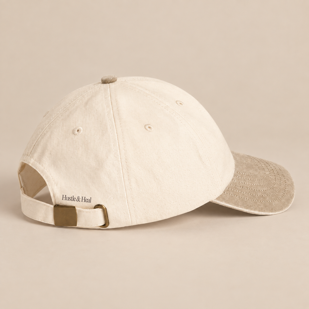 Sand & Cream Contrast Peak Vintage Cap